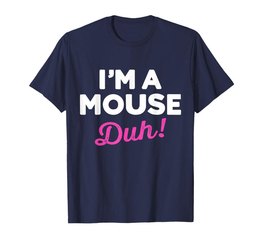Funny lazy easy Im a mouse costume for DIY halloween party T-Shirt