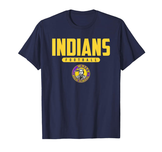 Morrison R Waite Indians Logo Football HS T-Shirt