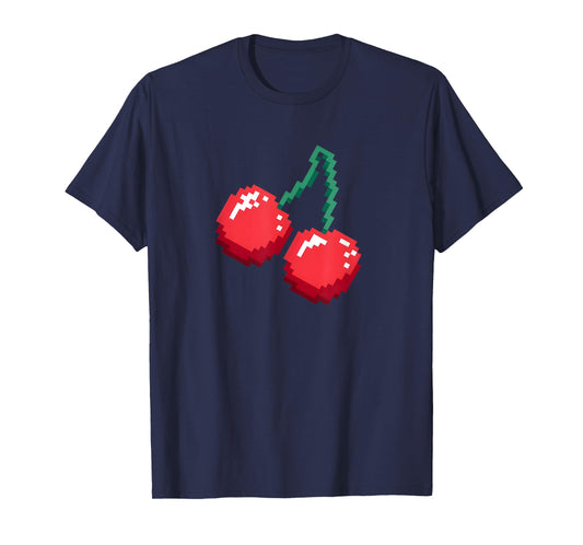 Pixel Cherries 80s Video Game Halloween Costume T-Shirt