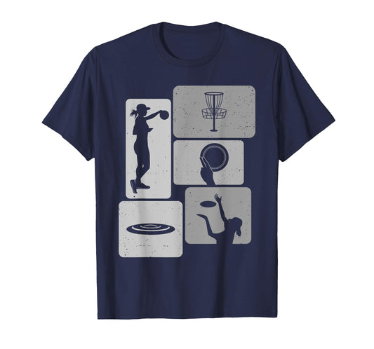Funny Disc Golf Player Cool Flying Disk Sports Enthusiast T-Shirt