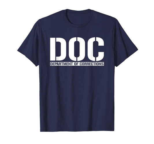 DOC DEPARTMENT OF CORRECTIONS INMATE OFFICER COSTUME TEE T-Shirt