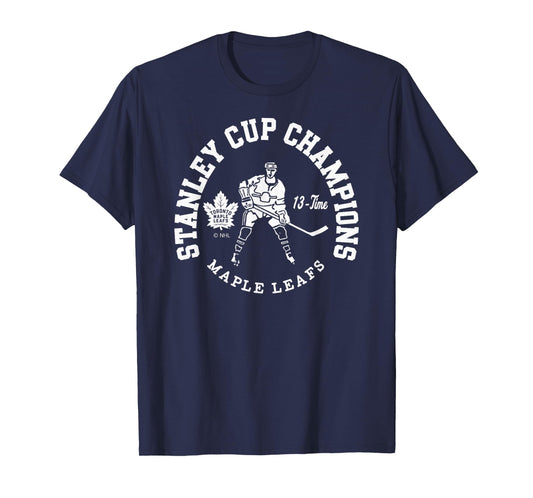 Toronto Maple Leafs Stanley Cup Champions 13-Time Blue T-Shirt