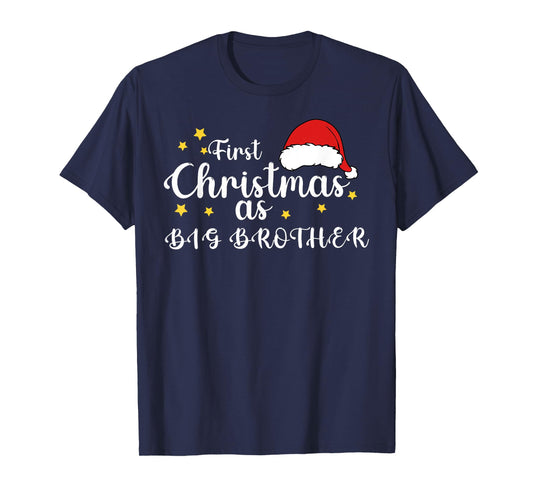 First Christmas As Big Brother 1st Christmas Matching Family T-Shirt