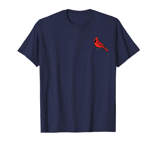 Lovely Northern Cardinal Bird Red Cardinal In Pocket T-Shirt
