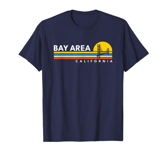 Bay Area California CA Vintage Retro Souvenirs T-Shirt