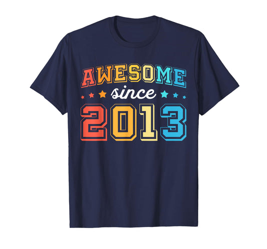 Awesome Since 2013 Retro 12th Birthday Boy 12 Birthday T-Shirt