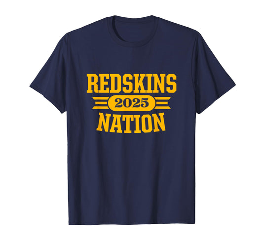 Indian Creek Redskins Official High School Gear Unisex-Adults & Kids Black Small Modern Crew Neck Short Sleeve T-Shirt