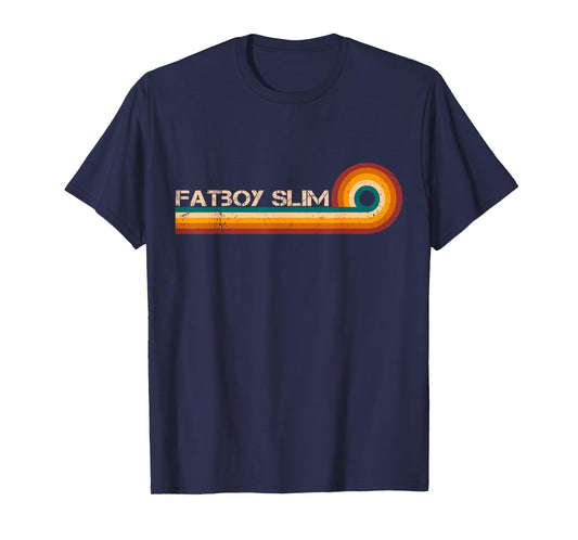 Fatboy Slim Retro Stripes Musician Vintage T-Shirt