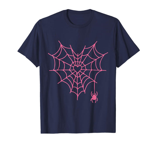 Heart spiderweb Halloween Design Horror shirt T-Shirt