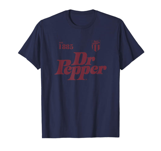 Dr. Pepper Est. 1885 I'm A Pepper Vintage Patch Logo T-Shirt