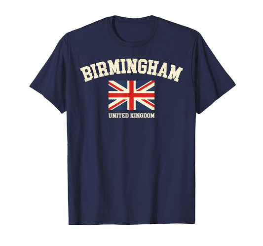 Vintage Birmingham England United Kingdom Souvenir Retro T-Shirt