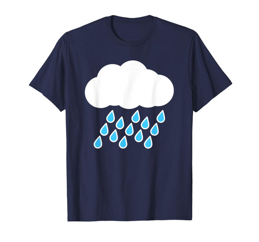 White Clouds Rain Drop Costume T-Shirt