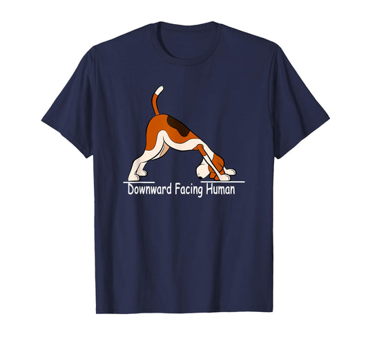Downward Facing Human | Funny Yoga T-Shirt