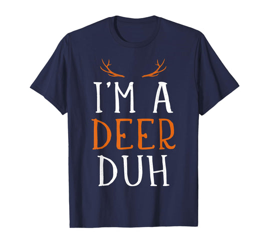 Funny lazy easy Im a deer costume for DIY halloween party T-Shirt