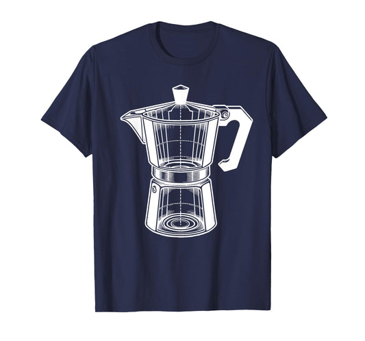 Moka Pot Vintage Coffee Maker Espresso Lovers T-Shirt