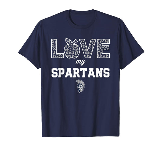 West Hall Spartans Logo Love My Team HS T-Shirt