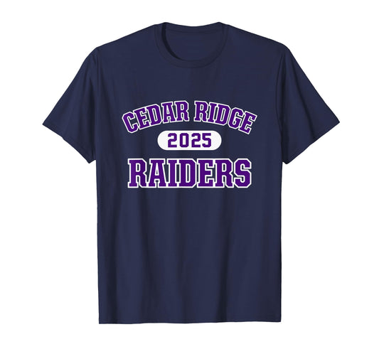 Cedar Ridge Raiders High School Arch 2025 T-Shirt