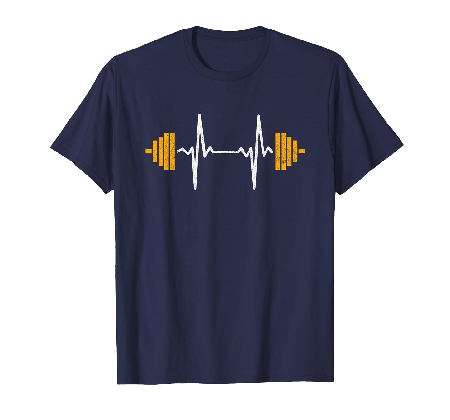 Barbell Weightlifting Heartbeat Shirt - Bodybuilding T-Shirt
