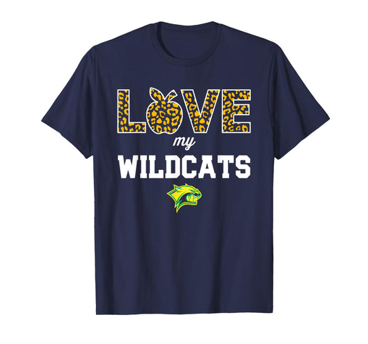 Walker Wildcats Logo Love My Team HS T-Shirt