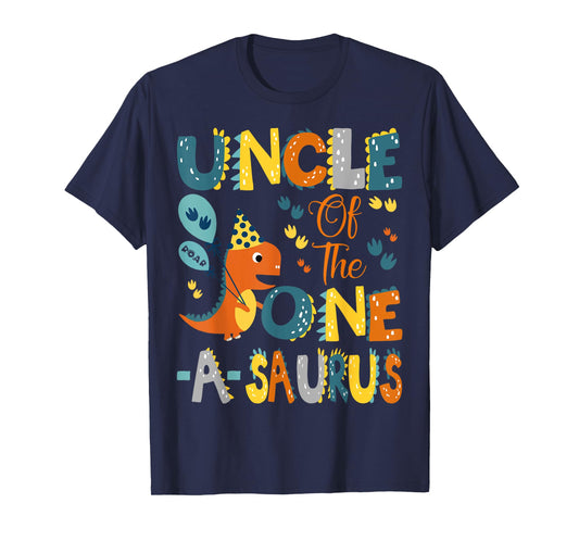 Uncle Of The One-A-Saurus 1St Birthday Dinosaur Party T-Shirt