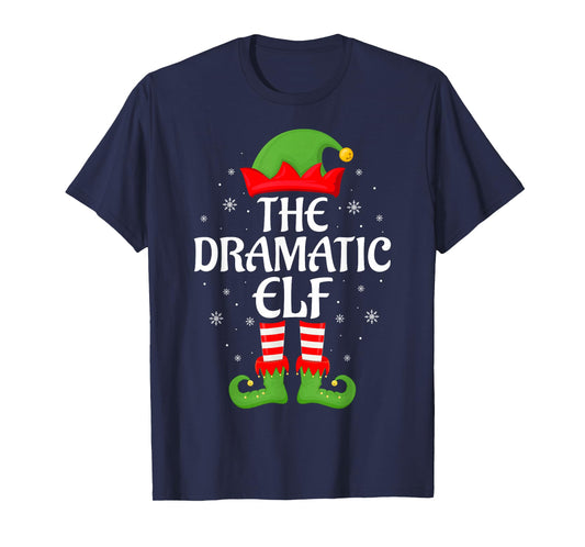 Dramatic Elf Xmas Family Matching Elf Squad Christmas T-Shirt