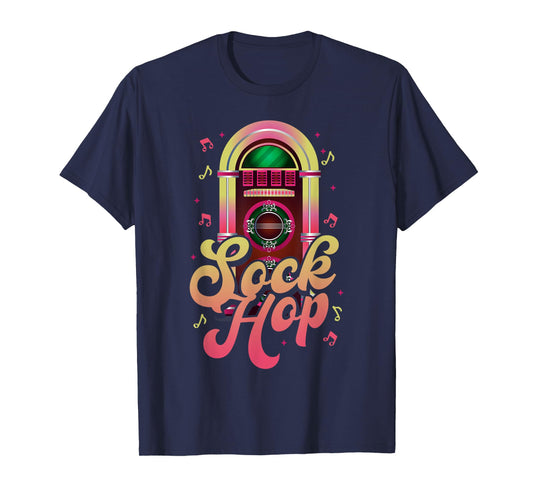 Sock Hop 80's Disco Party Retro Jukebox Collecting T-Shirt