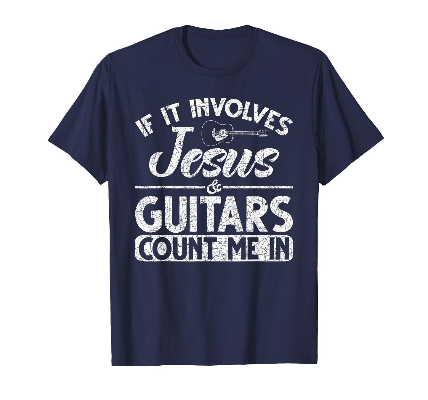 Musician Guitar Music Guitarist Gift Christian Jesus T-Shirt