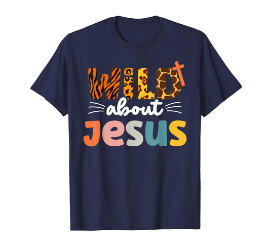 Cute Wild About Jesus Leopard Christ and Christianity T-Shirt