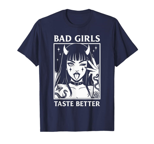 Vintage Bad Girls Taste Better Tattoos Lovers For Women T-Shirt