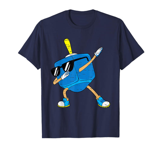 Dabbing Dreidel Hanukkah Dancing Chanukah Toddler Boys Kids T-Shirt