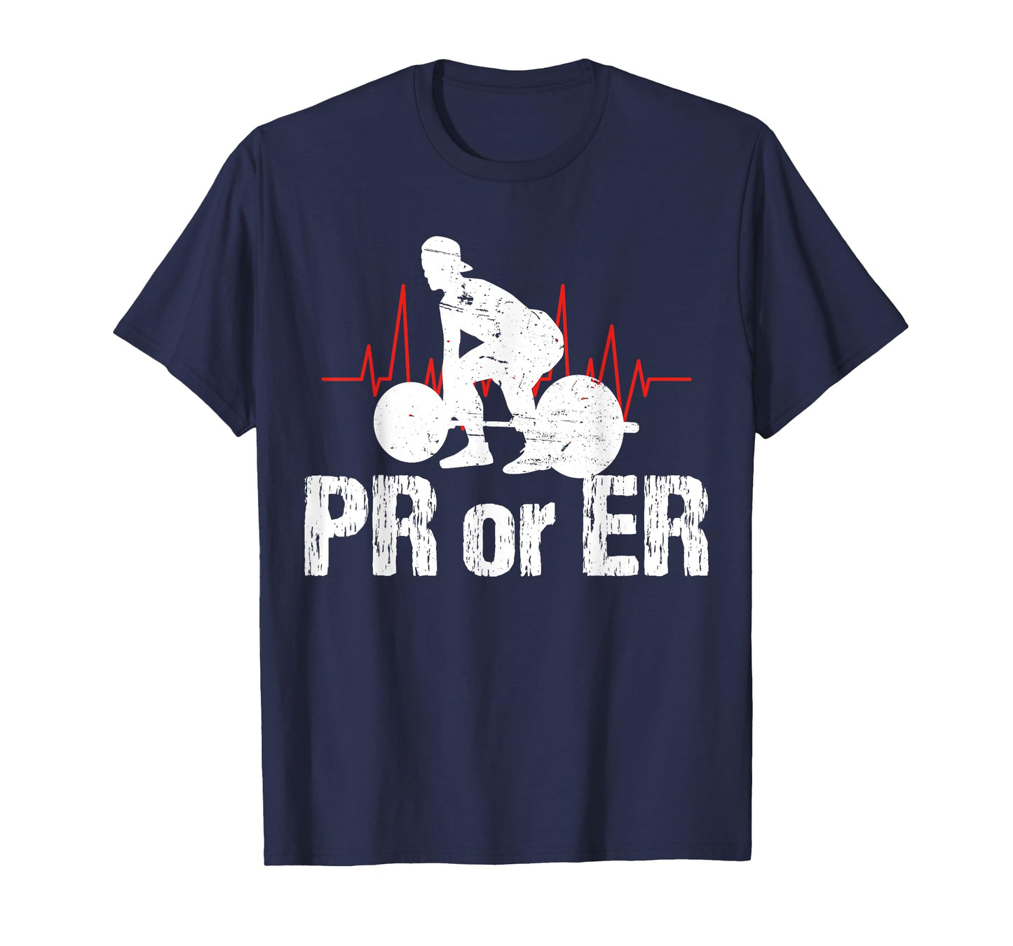 PR Or ER Funny Weightlifting Bodybuilding Apparel Vintage T-Shirt