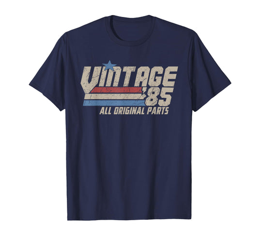 Vintage 1985 All Original Parts, Retro 40 Years Old Gifts T-Shirt