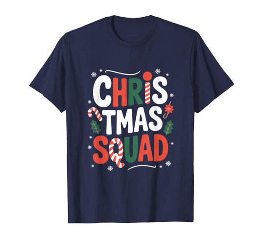 Christmas Squad Holiday Family Matching Party T-Shirt