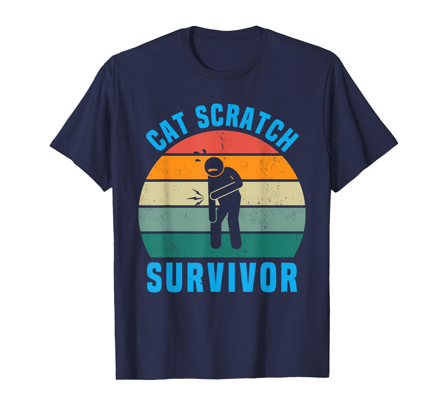 Cat Scratch Survivor I Survived a Feline Scratch Vintage T-Shirt