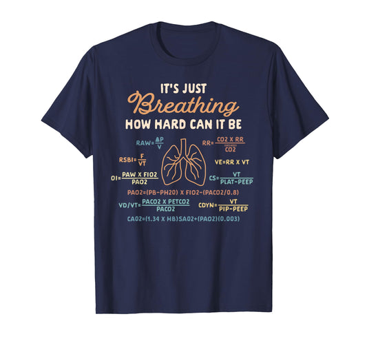 Respiratory Therapist RT Squad Breathing Black Unisex Adults T-Shirt