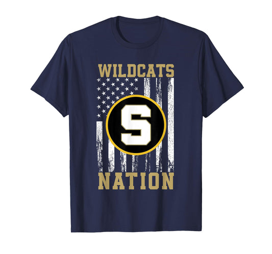 Scottsboro Wildcats Logo Nation HS T-Shirt