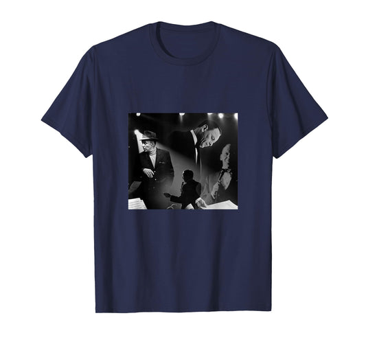 Great Moment Store Frank Sinatra T-Shirt Black Unisex-Adults Small Modern Casual T-Shirt