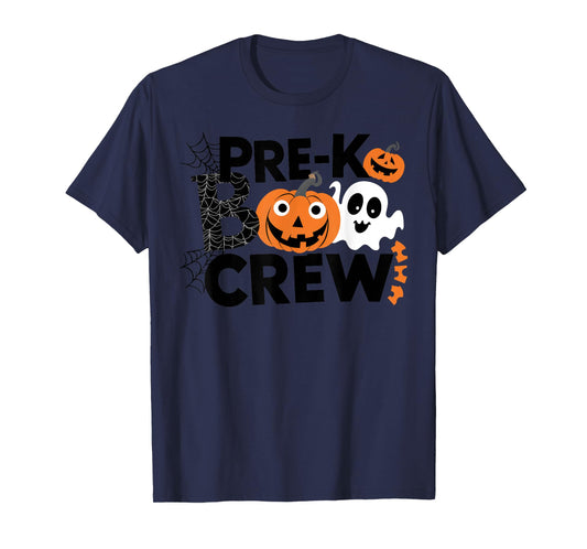 Pre-K Boo Crew Teacher Students Halloween Party Team T-Shirt