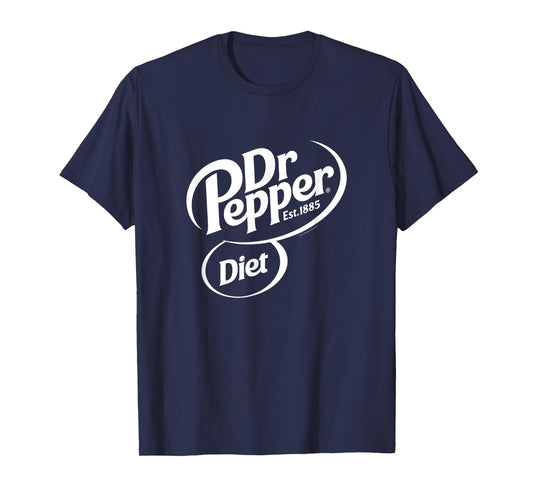 Dr. Pepper Classic Diet Soda Pop Center Logo T-Shirt