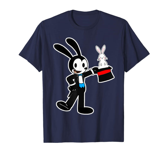 Oswald Rabbit Magician pulls Rabbit out of Hat T-Shirt