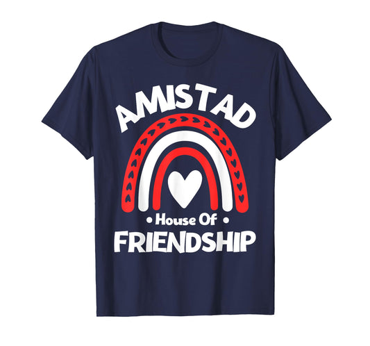 Amistad House of Friendship Vintage Rainbow Spirit T-Shirt