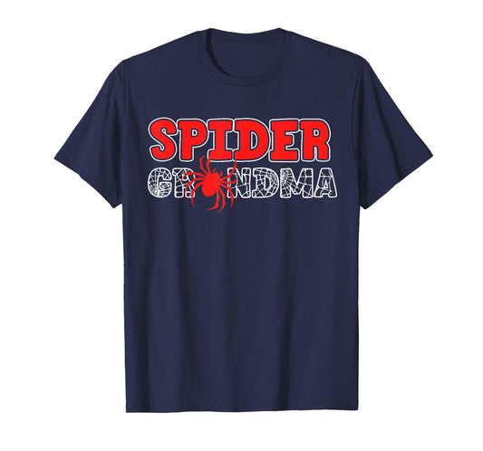 Spider Grandma Spidey Birthday Matching Family Christmas T-Shirt