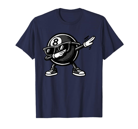 Dabbing 8 Ball Billiard Funny Pool Player Dab Dance T-Shirt
