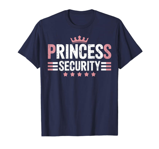 Princess Security Boys Big Brother Vintage Birthday Dad Mom T-Shirt