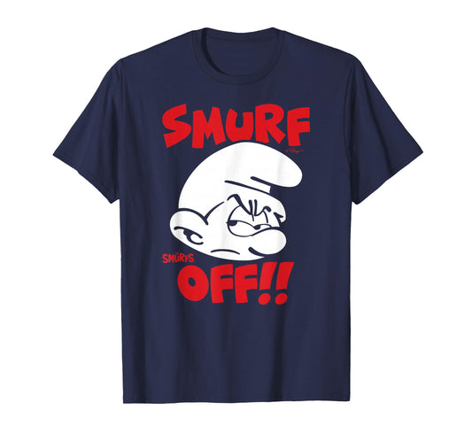 The Smurfs Smurf Off! Grouchy Smurf Retro Cartoon T-Shirt