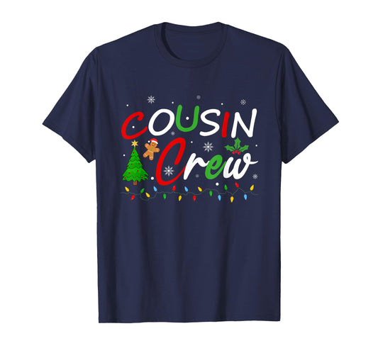 Cousin Crew Christmas Family Santa Men Women Kids Xmas PJs T-Shirt