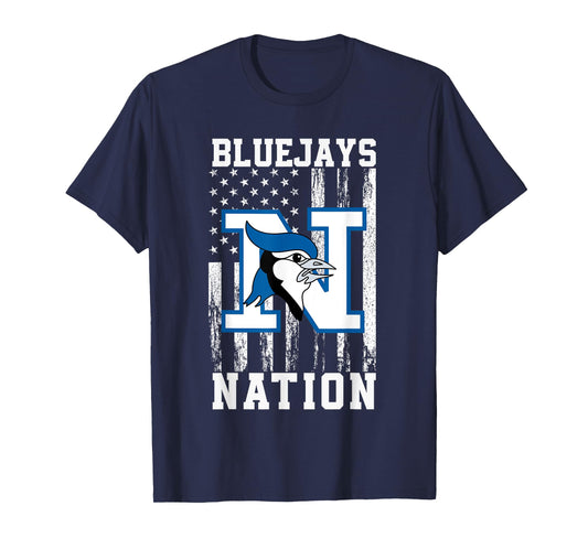 Needville Bluejays Logo Nation HS T-Shirt