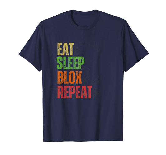 Blox Gaming Tee , Eat Sleep Blox Repeat , Robux , Kids T-Shirt