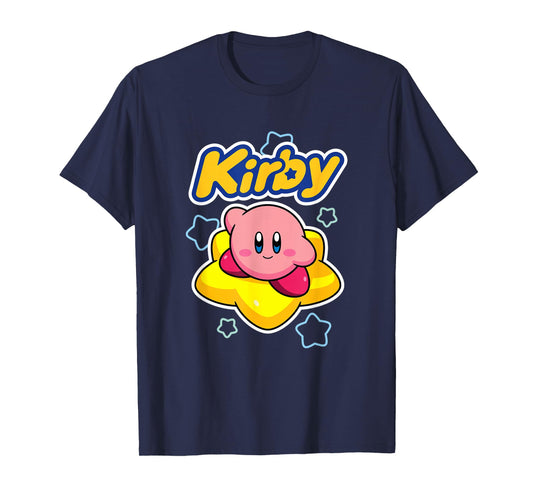 Kirby Nintendo Big Star Surfing Portrait T-Shirt