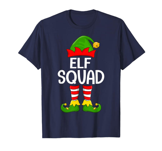 Elf Xmas Matching Family Group Elf Squad Christmas T-Shirt